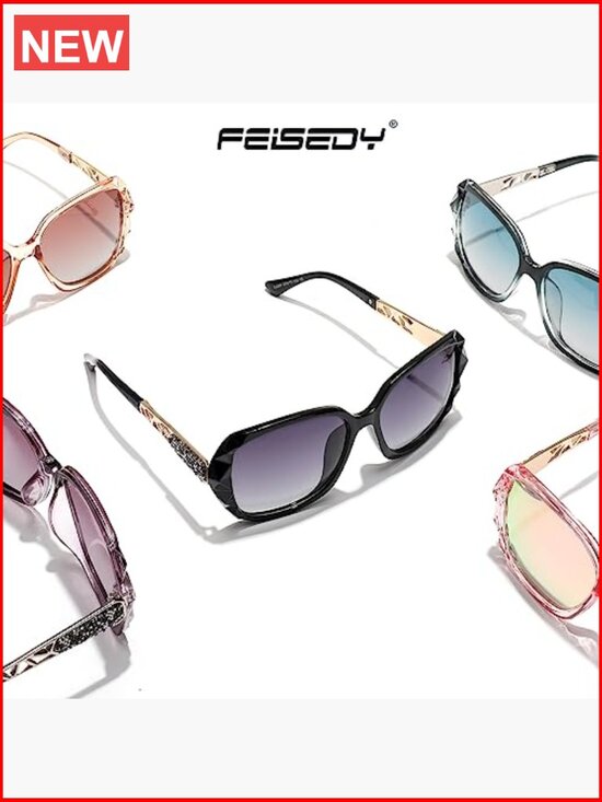 Polarized Oversized Sunglasses Composite Frame UV400 Protection main image 7